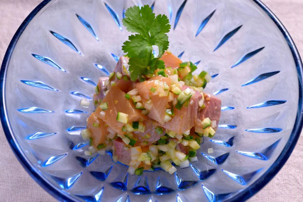 ぶりのダイス切りサラダ